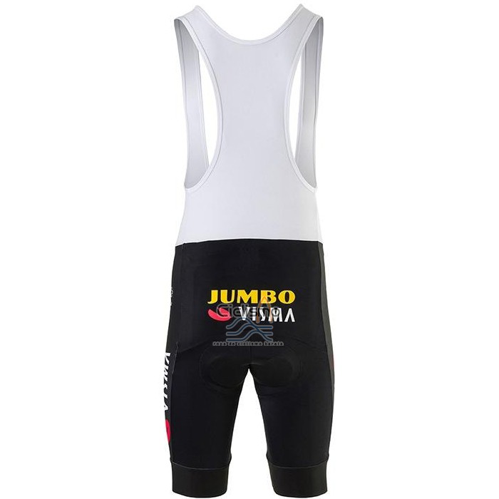 Jumbo Visma Ropa Ciclismo Culotte Corto 2020 Mangas Cortas AMarillo Azul
